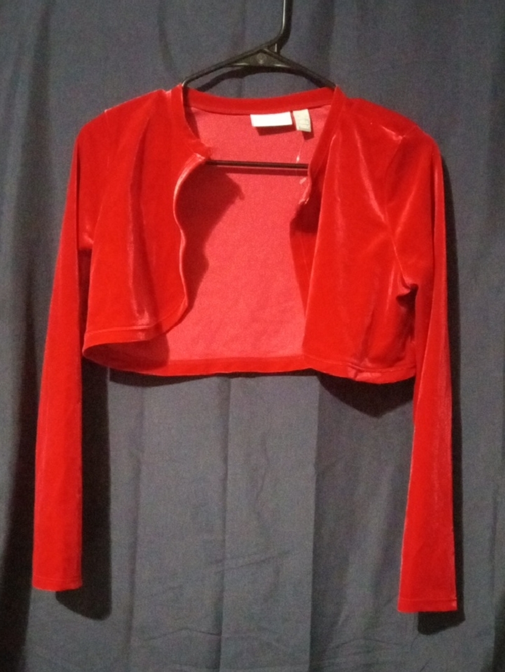 NWOT The Children's Place Red Velvet Bolero Shrug